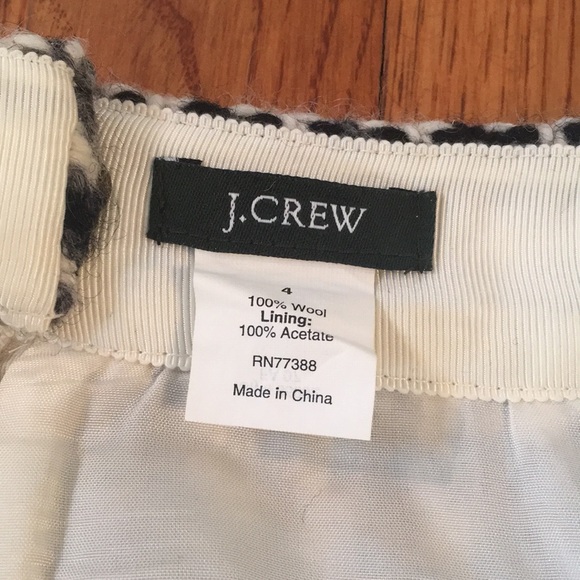 J. Crew Wool Houndstooth Miniskirt - Picture 5 of 5